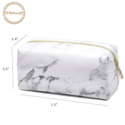 Hot Sale Small Faux Leather Cosmetic Makeup Brushes Roll Bag Pouch